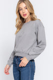 Long Sleeve Cropped Sweatshirt