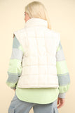 Solid Padded Puffer Vest