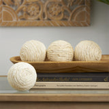 Jute Handmade Orbs and Vase Filler - Beige