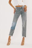 High Rise Mom Fit Jeans in Grey