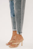 High Rise Mom Fit Jeans in Grey
