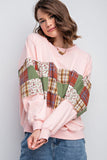 Patchwork Detailed Pullover