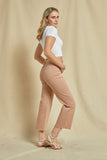 Chromatic High Rise Cropped Jeans in Brown