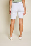 White High Rise Bermuda Shorts