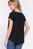 Ribbed Dolman Sleeve Top