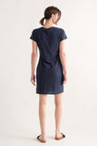 Slub Knit Cap Sleeve Dress