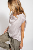 Dull Satin Loose Fit Woven Top