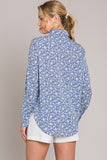 Ditzy Floral Basic Dress Shirt