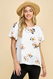 Short Sleeve Floral Top