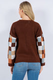 Pullover Sweater in Brown