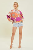 Floral Knit Sweater in Natural