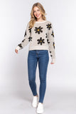 Flower Pattern Sweater