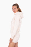 Quilted Drawstring Hoodie