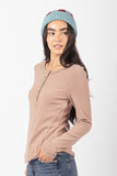 Soft Brushed Henley Top