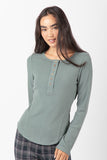 Soft Brushed Henley Top