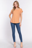 Ribbed Dolman Sleeve Top