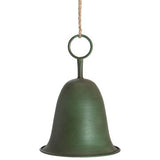 Metal Bell Ornament, Green - 11.8"