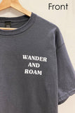 Wander and Roam Graphic Tee in Charcoal