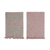 Woven Cotton Striped Tea Towel - 28
