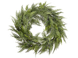 22" Deluxe Cedar Wreath - Green