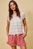 Ruffled Gingham Shorts