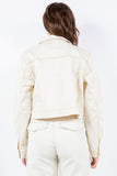 Ivory Contrast Stitch Jacket