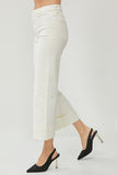 Cuffed Wide Leg Jeans