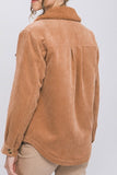 Corduroy Jacket With Sherpa Collar