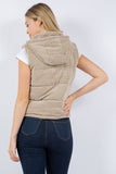 Khaki Quilted Puffer Vest