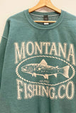 Montana Fishing Sweatshirt in Forest