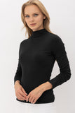 Double Layer Mock Neck Top