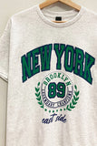 New York Champions Graphic Tee in Ash