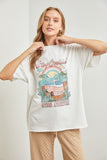 Stay Cruisn' Outdoor Adventure Graphic Tee in Ivory