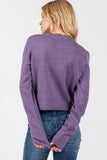 Cropped Cashmere Button Front Cardigan