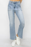 Patch Pocket Flared Jeans