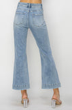 High Rise Front Patch Pocket Jeans