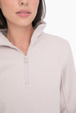 Fur Lined Half Zip Pullover