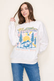 Ivory Yellowstone Graphic Sweatshirt