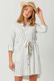 Washed Double Gauze Shirt Dress