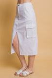 Denim Cargo Skirt