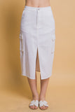 Denim Cargo Skirt