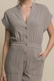 V-Neck Jumpsuit