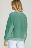 Long Sleeve V-Neck Sweatshirt