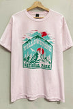 Yellowstone National Park Graphic Tee in Pink