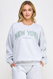 New York Embroidered Sweatshirt