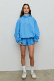 Oversized Organic Cotton Hoodie in Blue