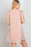Textured Woven Mini Dress