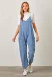 Relaxed Fit Jumpsuit in Blue