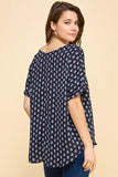 Printed Short Sleeve Top