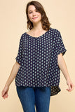 Printed Short Sleeve Top